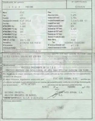 Veículo de Sucata fiat stilo (192_) 1.6 16v (192_xb1a) do ano 2002 alimentado 182b6000