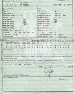 Здавання транспортного засобу renault clio ii fase ii (b/cb0) 1.2 року 2002 потужний d7fg7