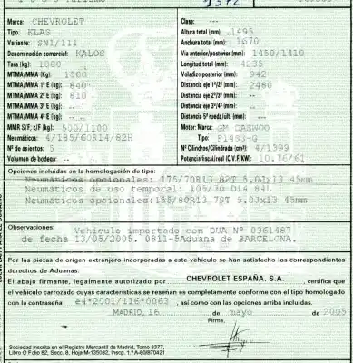 Veículo de Sucata chevrolet kalos 1.4 se do ano 2005 alimentado f14s3