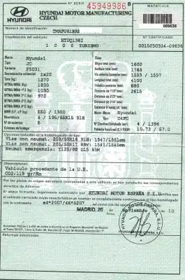 Veículo de Sucata hyundai ix20 gl classic do ano 2010 alimentado d4fc