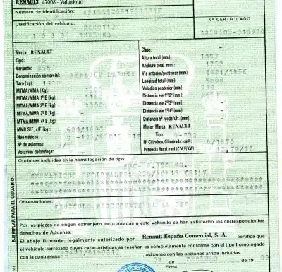 Veículo de Sucata renault laguna (b56) 1.9 dti diesel cat do ano 1999 alimentado f9q