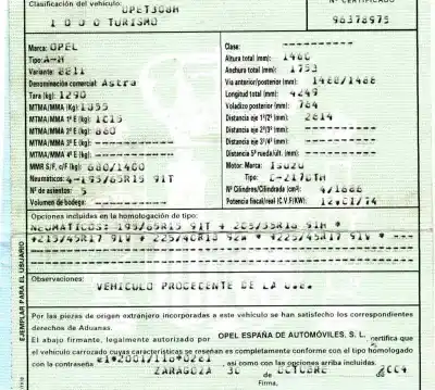 Veículo de Sucata opel astra h berlina 1.7 16v cdti do ano 2004 alimentado z17dth