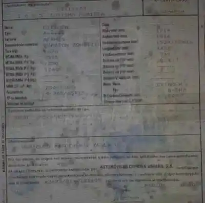 Veículo de Sucata citroen evasion (1994->) 2.0 hdi do ano 2003 alimentado rhz