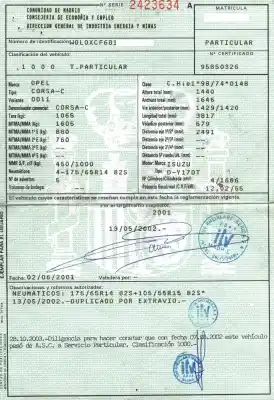 Утилизация автомобиля opel                                               corsa c (x01)                                                                                                                                                                                                                                              1.7 dti (f08 f68)                                                                                                                                                                                                                                          года 2002 питание y17dt