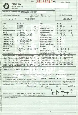 Vehicul casat bmw serie 3 compact (e46) 325ti al anului 2001 alimentat 256s5