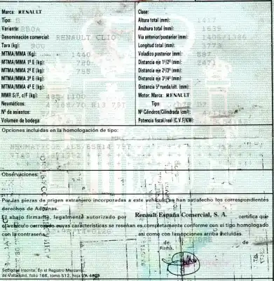 Здавання транспортного засобу renault clio ii fase i (b/cbo) 1.2 року 2000 потужний d7f d7
