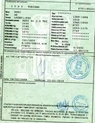 Veículo de Sucata audi a6 berlina (4b2) 2.5 v6 24v tdi do ano 2001 alimentado akn