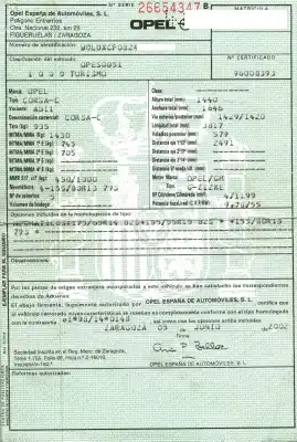 Veicolo di demolizione opel corsa c club dell'anno 2002 alimentato z12xe