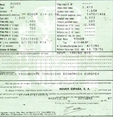 Veículo de Sucata mg serie 200 (rf) 1.4 16v cat do ano 1997 alimentado 14k4f