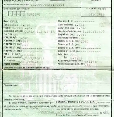 Scrapping Vehicle opel corsa a 1.2 of the year 1989 powered g-1.2s