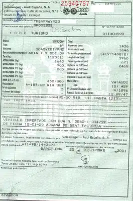 Здавання транспортного засобу skoda fabia (6y2/6y3) classic року 2001 потужний asy