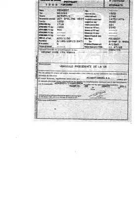 Veículo de Sucata peugeot 207 16v hdi do ano 2011 alimentado 9hp