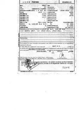 Scrapping Vehicle seat toledo (5p2) 1.9 tdi of the year 2006 powered bxe