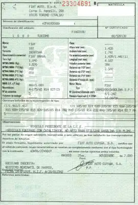 Scrapping Vehicle fiat brava (182) 16v 80 clima of the year 2000 powered 188a5000