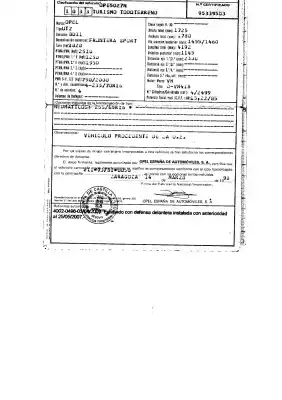 Veicolo di demolizione opel frontera a 2.5 turbodiesel dell'anno 1998 alimentato vm41b