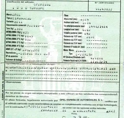 Veículo de Sucata opel meriva enjoy do ano 2003 alimentado z17dth