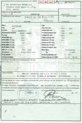 Veículo de Sucata mitsubishi space runner (n60) 2.0 i glx (i) do ano 2003 alimentado 4g63