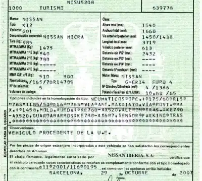 Veículo de Sucata nissan micra (k12e) 1.4 cat do ano 2007 alimentado cr14