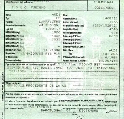 Veículo de Sucata audi a4 berlina (8e) 2.0 fsi do ano 2002 alimentado awa