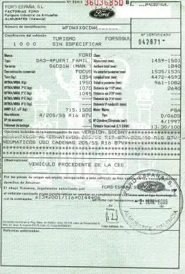 Здавання транспортного засобу ford focus c-max (cap) 2.0 tdci cat року 2003 потужний g6dd
