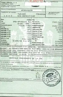 Здавання транспортного засобу ford focus c-max (cap) ghia (d) року 2004 потужний g6da