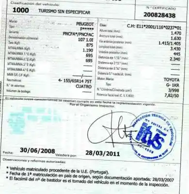 Veicolo di demolizione peugeot 107 1.0 cat (384f) dell'anno 2007 alimentato 1kr