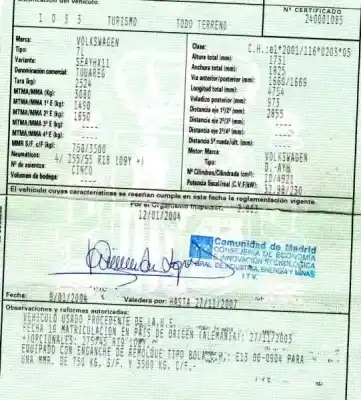 Veículo de Sucata volkswagen touareg (7la, 7l6, 7l7) 5.0 v10 tdi do ano 2003 alimentado ayh