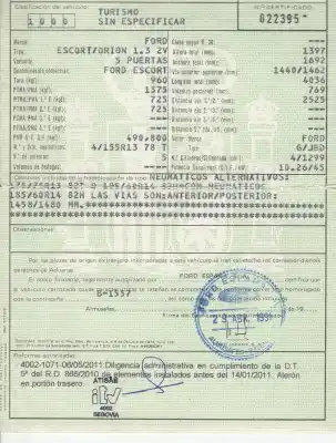 Scrapping Vehicle ford escort iv turnier (awf, avf) 1.3 of the year 1991 powered jbd