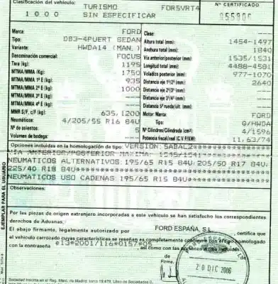 Veículo de Sucata ford focus berlina (cap) 1.6 16v cat do ano 2006 alimentado hwda