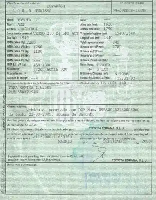 Утилизация автомобиля toyota verso (_r2_) 2.0 d-4d (aur20_) года 2009 питание 1adftv