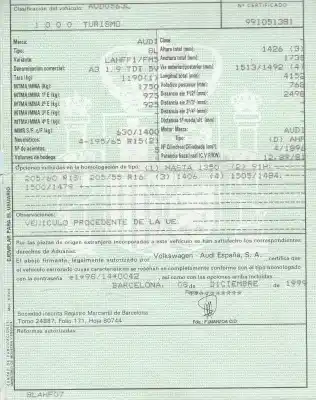 Здавання транспортного засобу audi a3 (8l) 1.9 tdi року 1999 потужний ahf
