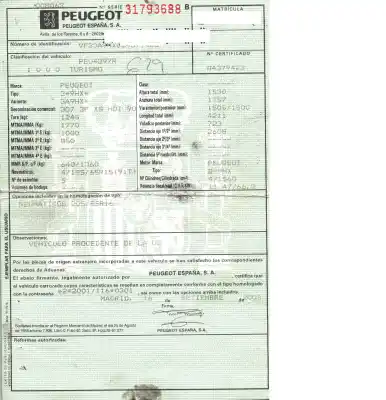 Veículo de Sucata peugeot 307 (s2) 1.6 16v hdi do ano 2006 alimentado 9hx