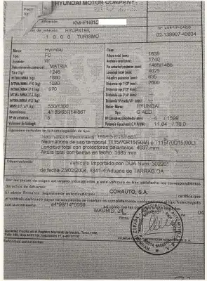 Утилизация автомобиля hyundai matrix (fc) 1.6 gls года 2004 питание g4ed