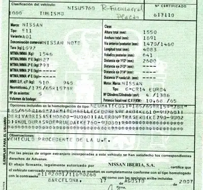 Scrapping Vehicle nissan note (e11e) 1.4 cat of the year 2007 powered g-cr14 euro4