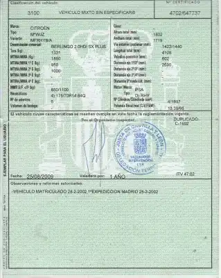 Scrapping Vehicle citroen berlingo / berlingo first monospace (mf_, gjk_, gfk_) 2.0 hdi 4x4 (mfrhy) of the year 2002 powered rhy