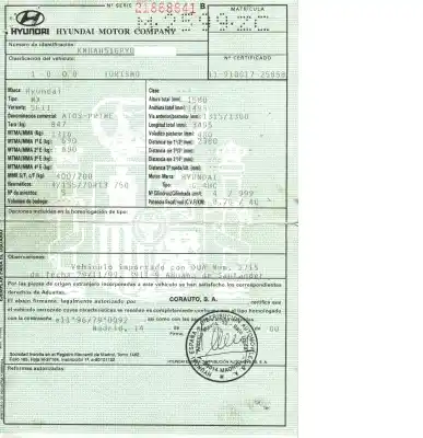 Vehicul casat hyundai atos (mx) gls al anului 2000 alimentat g4hc