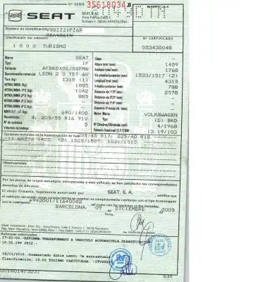 Утилизация автомобиля seat leon (1p1) 2.0 tdi 16v года 2005 питание bkd