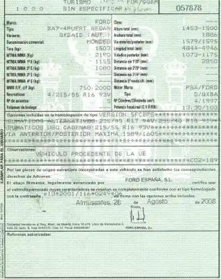 Veículo de Sucata ford mondeo berlina (ca2) 2.0 tdci cat do ano 2008 alimentado qxbb