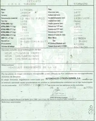 Veículo de Sucata citroen c2 (jm_) 1.4 hdi do ano 2006 alimentado 8hz