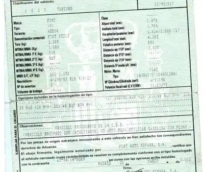 Veículo de Sucata fiat stilo (192_) 1.6 16v (192_xb1a) do ano 2002 alimentado 182b6000