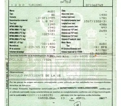 Scrapping Vehicle audi a4 berlina (8ec) 1.8 20v of the year 2007 powered bfb