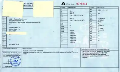 Sloopvoertuig hyundai galloper 2.5 van het jaar 1999 aangedreven d4bh