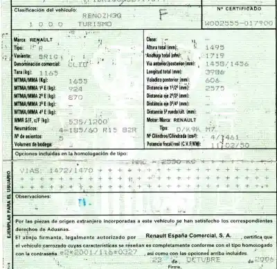 Veículo de Sucata renault clio iii 1.5 dci diesel do ano 2006 alimentado k9km768