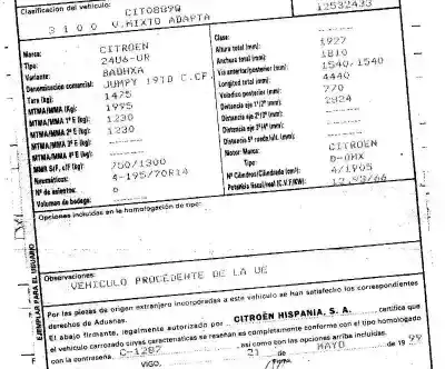 Здавання транспортного засобу citroen jumpy 1.9 turbodiesel року 1999 потужний dhx