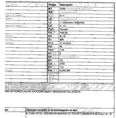 Veículo de Sucata dacia sandero 0.9 tce cat do ano 2017 alimentado h4bb4