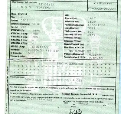 Veículo de Sucata renault clio ii fase ii (b/cb0) 1.2 16v do ano 2005 alimentado g/d4f g7