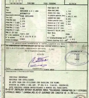 Sloopvoertuig ford explorer 4.0 v6 cat van het jaar 1992 aangedreven g-a4d