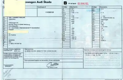 Veículo de Sucata volkswagen passat alltrack b7 (365) 2.0 tdi do ano 2011 alimentado cff