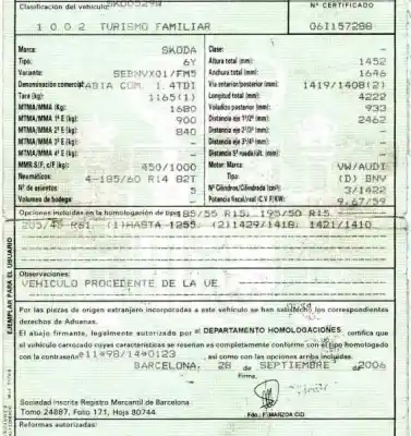 Здавання транспортного засобу skoda fabia familiar (6y5) 1.4 tdi року 2006 потужний bnv