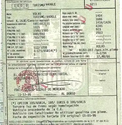 Scrapping Vehicle volvo serie 440 1.8 of the year 1995 powered b18u-103